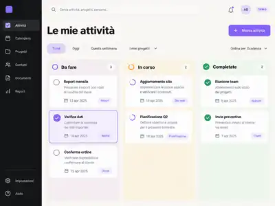 Immagine dimostrativa: app per organizzare attività e progetti